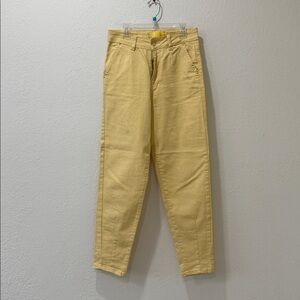 High Rise Yellow Jeans